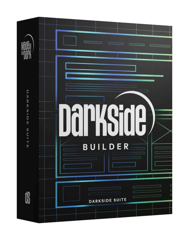 Darkside Builder running in the WordPress admin