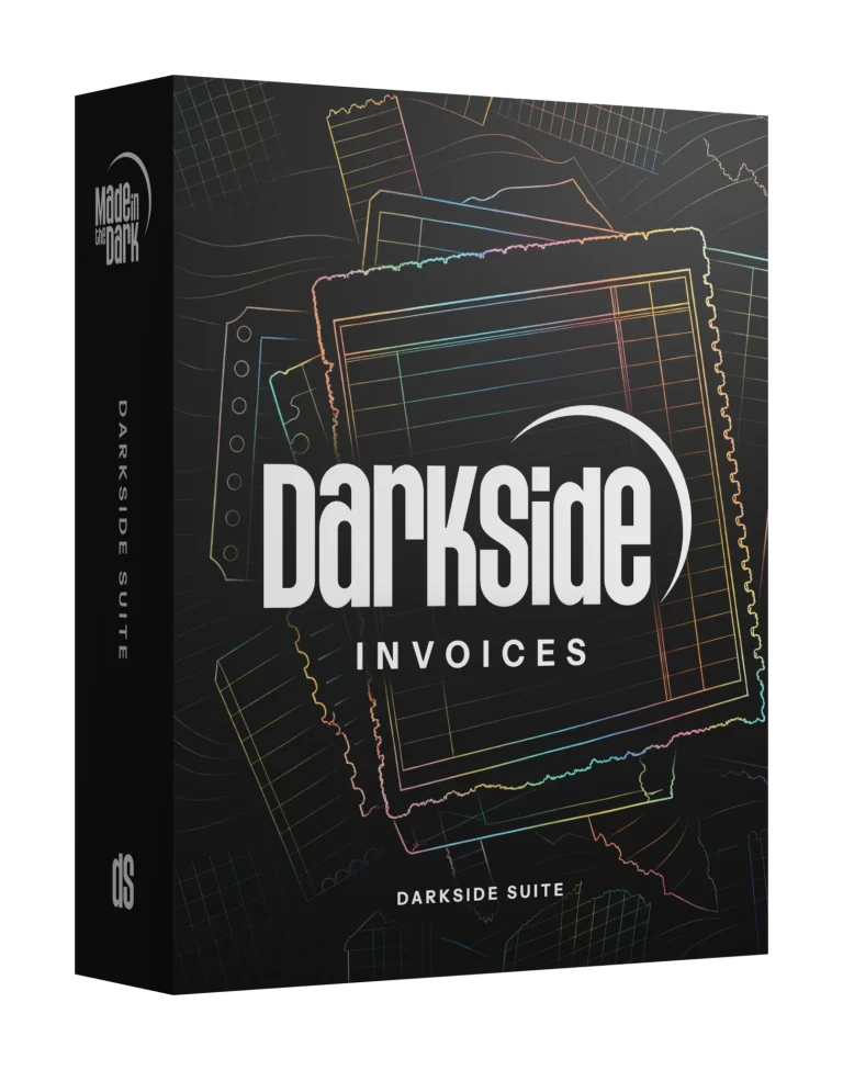 Darkside Invoices running in the WordPress admin