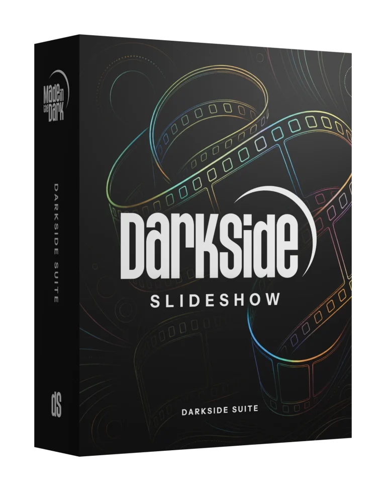 Darkside Slideshow running in the WordPress admin